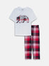 LC Waikiki Crew Neck Printed Short Sleeve Boy's Pajamas Set